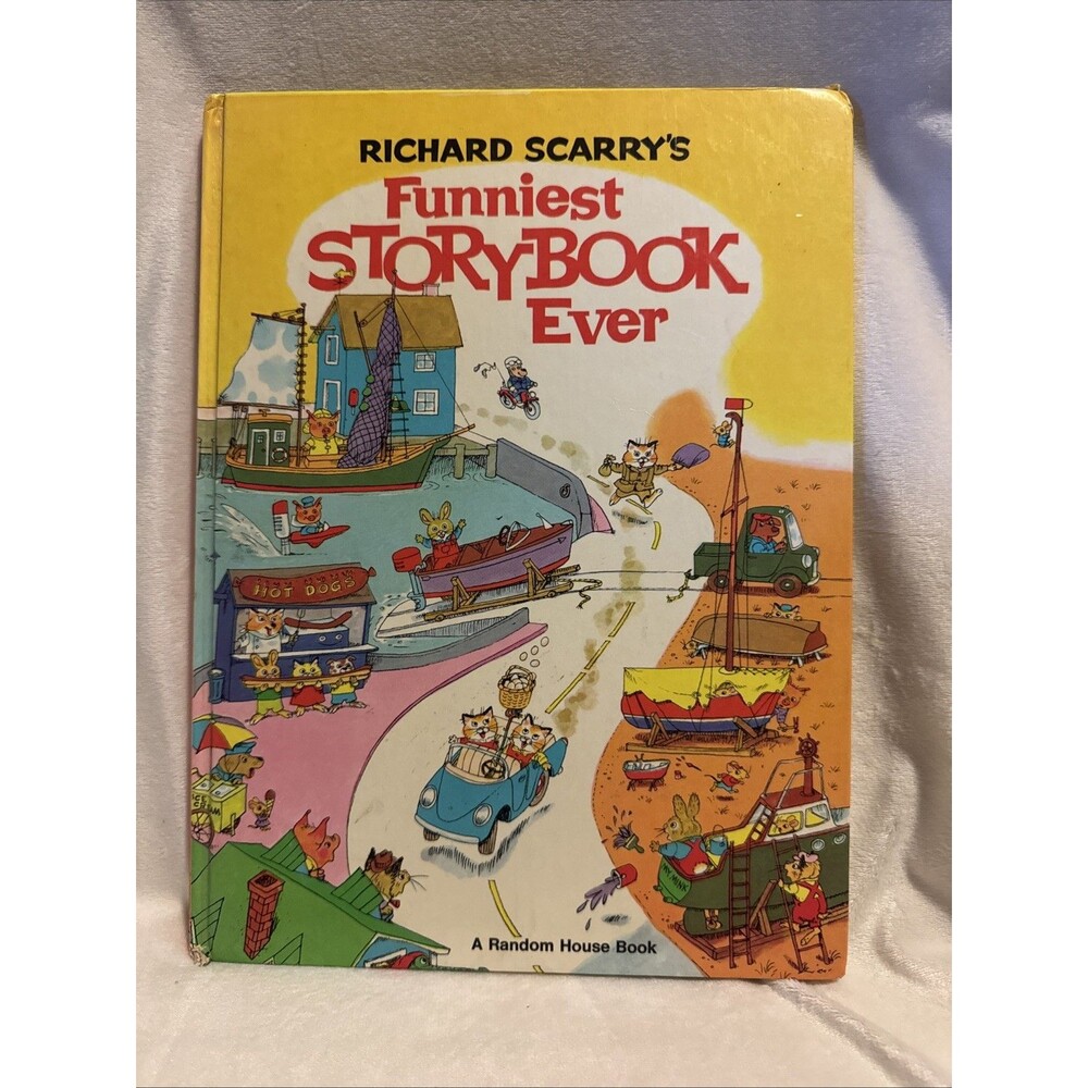 Vintage Richard Scarry's Funniest Storybook Ever 1972 A Random House Book